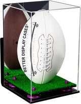 Full-Size Football Display Case Vertical - Mirror Wall Mount (B42/A060)