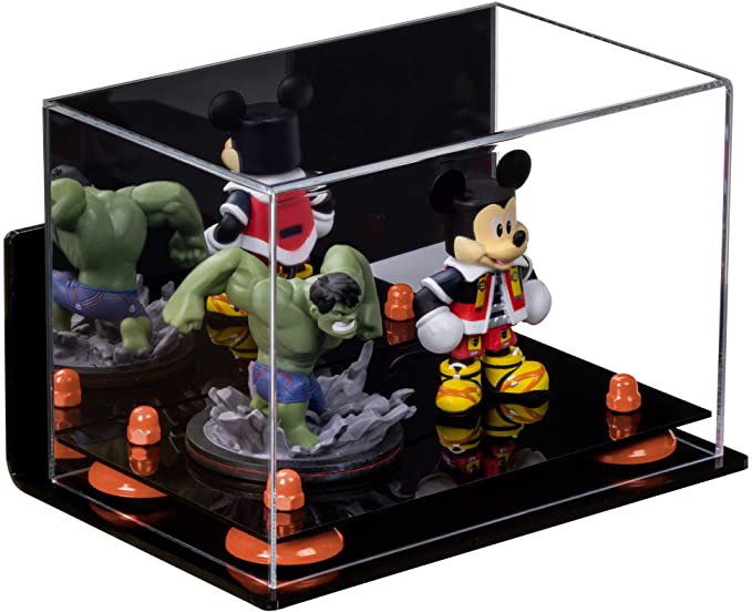 Versatile Acrylic Display Case 9.5 x 6 x 6.5 - Mirror Wall Mounts  (A005/V43)