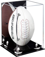 Full-Size Football Display Case Vertical - Mirror Wall Mounts (B42/A060)
