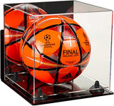 Acrylic Soccer Ball Display Case - Mirror Wall Mounts (B02/A027)