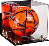 Acrylic Soccer Ball Display Case - Mirror Wall Mounts (B02/A027)