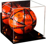 Acrylic Soccer Ball Display Case - Mirror Wall Mounts (B02/A027)