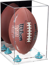 Full-Size Football Display Case Vertical - Mirror No Wall Mounts (B42/A060)