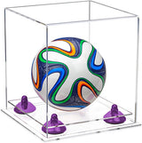 Acrylic Mini - Miniature (not Full Size) Soccer Ball Display Case - Clear (B03/A015)