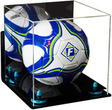wall mounted soccer ball display case