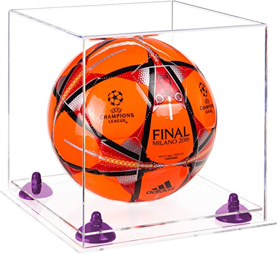 Acrylic Soccer Ball Display Case - Clear (B02/A027)