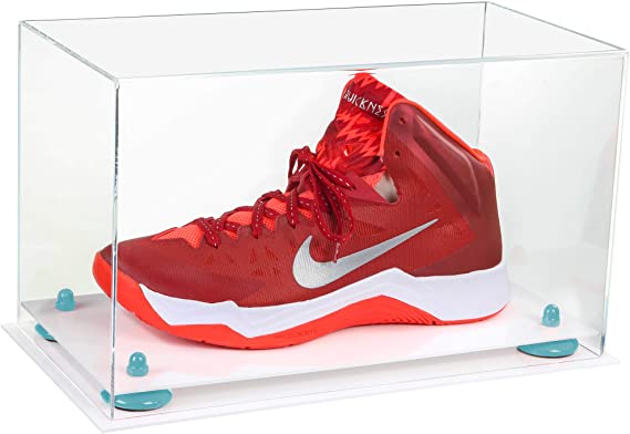 Acrylic Large Single Shoe Display Case for Basketball Shoe, Soccer, Football Cleat - 15x8x9 Clear (V11/a013)