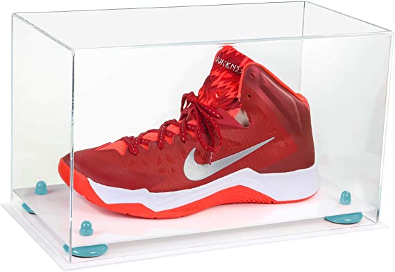 Acrylic Large Single Shoe Display Case for Basketball Shoe, Soccer, Football Cleat - 15x8x9 Clear (V11/A013)