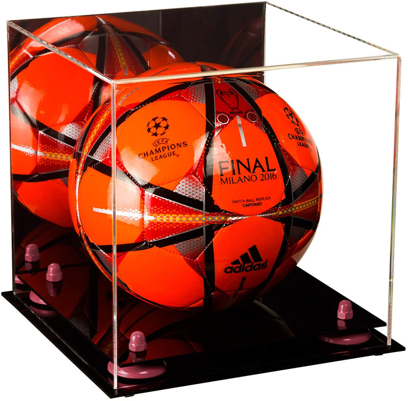 Acrylic Soccer Ball Display Case - Mirror (B02/A027)