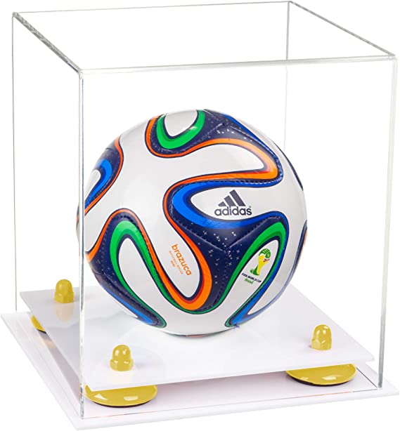 Acrylic Mini - Miniature (not Full Size) Soccer Ball Display Case - Clear (B03/A015)