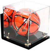 Acrylic Soccer Ball Display Case - Mirror Wall Mounts (B02/A027)