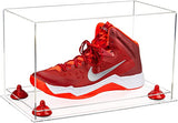 Acrylic Large Single Shoe Display Case for Basketball Shoe, Soccer, Football Cleat - 15x8x9 Clear (V11/a013)