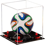 Acrylic Mini - Miniature (not Full Size) Soccer Ball Display Case - Clear (B03/A015)