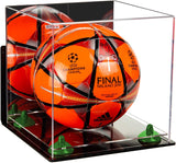 Acrylic Soccer Ball Display Case - Mirror Wall Mounts (B02/A027)