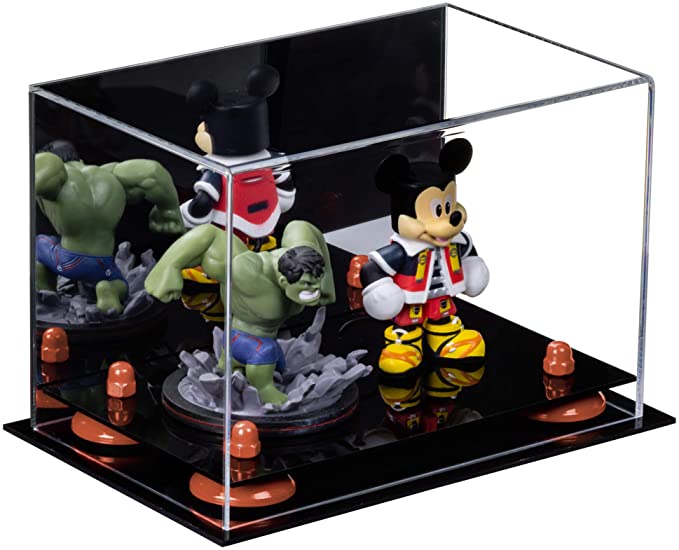 Versatile Acrylic Display Case 9.5 x 6 x 6.5 - Mirror No Wall Mounts (A005/V43)