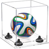 Acrylic Mini - Miniature (not Full Size) Soccer Ball Display Case - Clear (B03/A015)