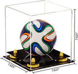 Acrylic Mini - Miniature (not Full Size) Soccer Ball Display Case - Clear (B03/A015)