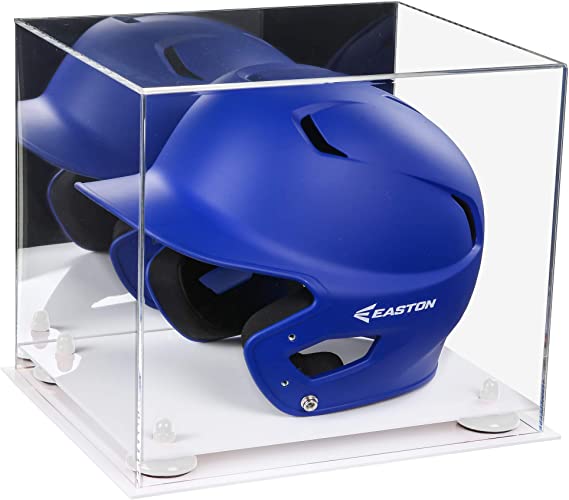 Acrylic Baseball Batting Helmet Display Case - Mirror  No Wall Mounts (V22/A012)