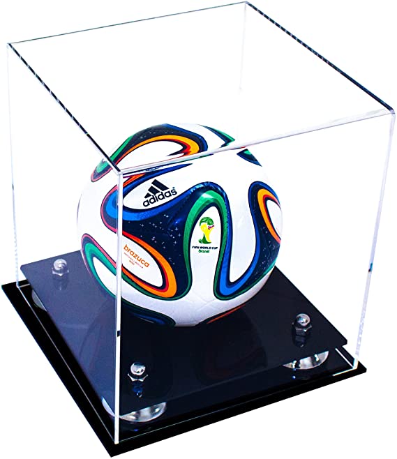 Acrylic Mini - Miniature (not Full Size) Soccer Ball Display Case - Clear (B03/A015)