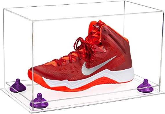 Acrylic Large Single Shoe Display Case for Basketball Shoe, Soccer, Football Cleat - 15x8x9 Clear (V11/a013)