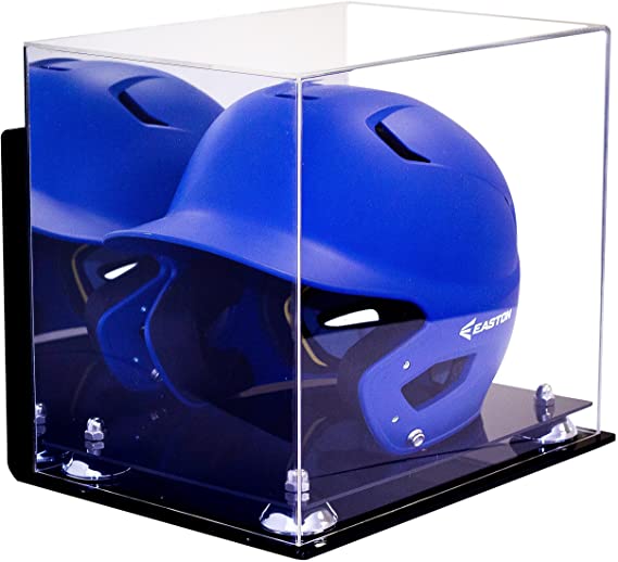 Acrylic Baseball Batting Helmet Display Case - Mirror Wall Mounts (V22/A012)