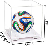 Acrylic Mini - Miniature (not Full Size) Soccer Ball Display Case - Clear (B03/A015)