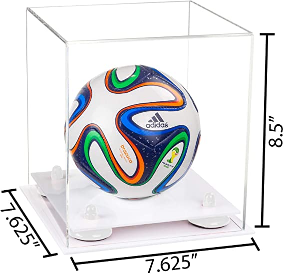 Acrylic Mini - Miniature (not Full Size) Soccer Ball Display Case - Clear (B03/A015)