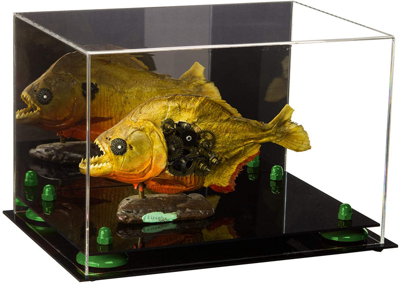 Acrylic Versatile Display Case 12 X 8.25 X 8 - Mirror no Wall Mounts (V41/A004)