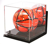 Acrylic Soccer Ball Display Case - Mirror Wall Mounts (B02/A027)