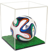 Acrylic Mini - Miniature (not Full Size) Soccer Ball Display Case - Clear (B03/A015)