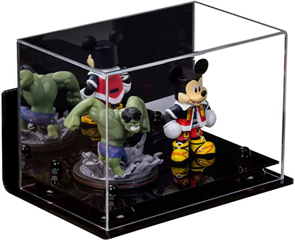 Versatile Acrylic Display Case 9.5 x 6 x 6.5 - Mirror Wall Mounts  (A005/V43)