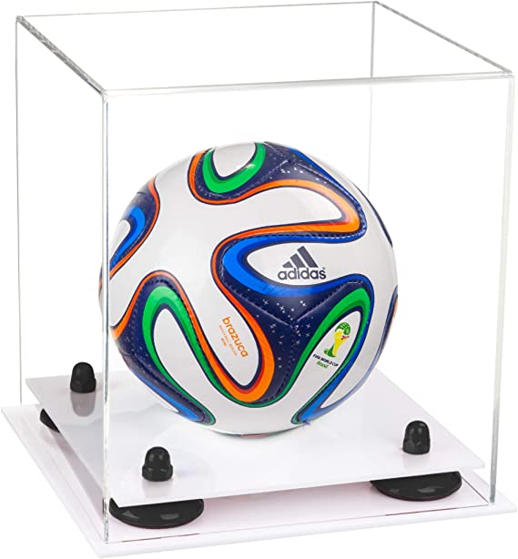 Acrylic Mini - Miniature (not Full Size) Soccer Ball Display Case - Clear (B03/A015)