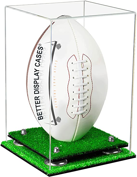 Full Size Football Display Case Vertical - Clear (B42/A060)