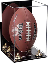 Full-Size Football Display Case Vertical - Mirror Wall Mount (B42/A060)
