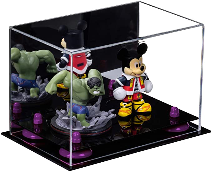Versatile Acrylic Display Case 9.5 x 6 x 6.5 - Mirror No Wall Mounts (A005/V43)