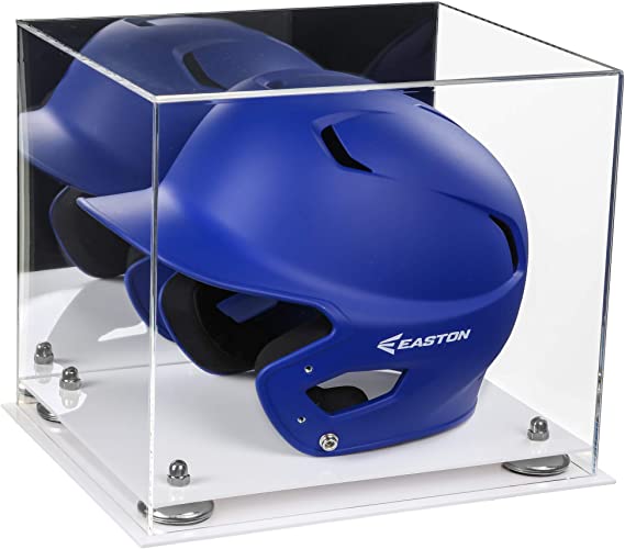 Acrylic Baseball Batting Helmet Display Case - Mirror  No Wall Mounts (V22/A012)