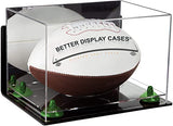 Full-Size Football Display Case Vertical - Mirror No Wall Mounts (B42/A060)