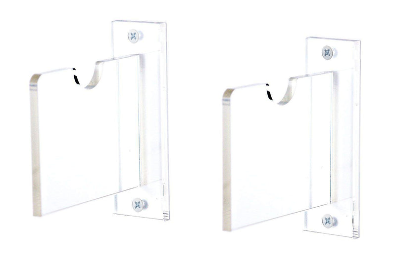 Deluxe Clear Acrylic Hockey Stick Wall Mount Bracket (A023-H-SS)