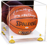 Acrylic Full Size Basketball Display Case - Mirror Wall Mounts (B01/A001)