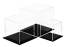 Clear Acrylic Cube Display Nesting Risers Set of 3