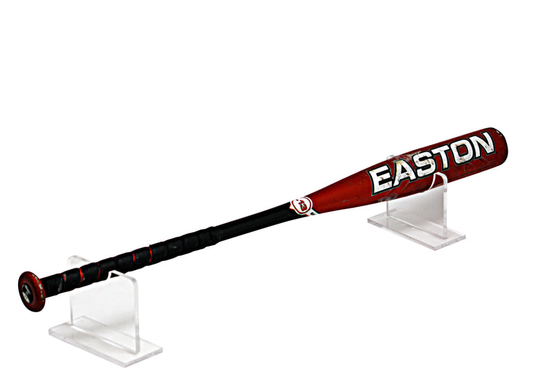 Deluxe Clear Acrylic Horizontal Table Top Baseball Bat<br>Display Stand<br><sub>(A056-LS-TT)</sub>, Display Case, Better Display Cases, Better Display Cases - Better Display Cases