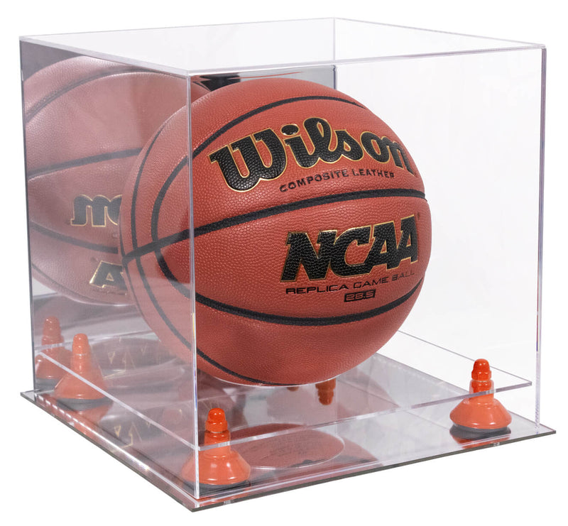 Acrylic Full Size Basketball Display Case - Mirror Wall Mounts (B01/A001)