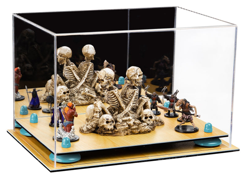 Acrylic Versatile Display Case 12 X 8.25 X 8 - Mirror no Wall Mounts (V41/A004)