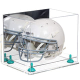 Mirror Blue Risers Wall Mount Helmet Display Case