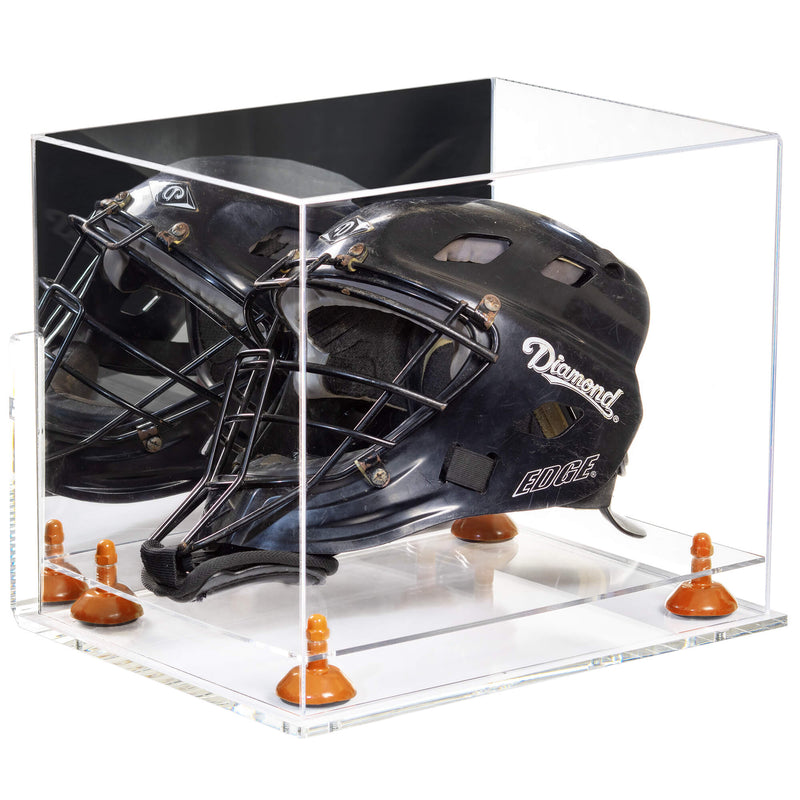 Acrylic Catchers or Goalie Helmet Display Case - Mirror No Wall Mounts (V44/A002)