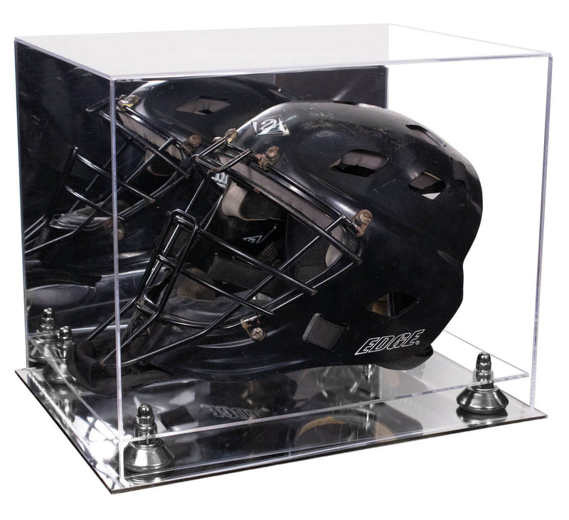 Acrylic Catchers or Goalie Helmet Display Case - Mirror No Wall Mounts (V44/A002)