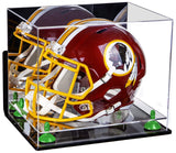 Mirror Green Risers Wall Mount Helmet Display Case