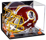 Mirror Orange Risers Wall Mount Helmet Display Case