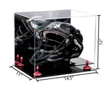 14.5x11x12 Acrylic Catchers Helmet Display Case with Mirror and Risers