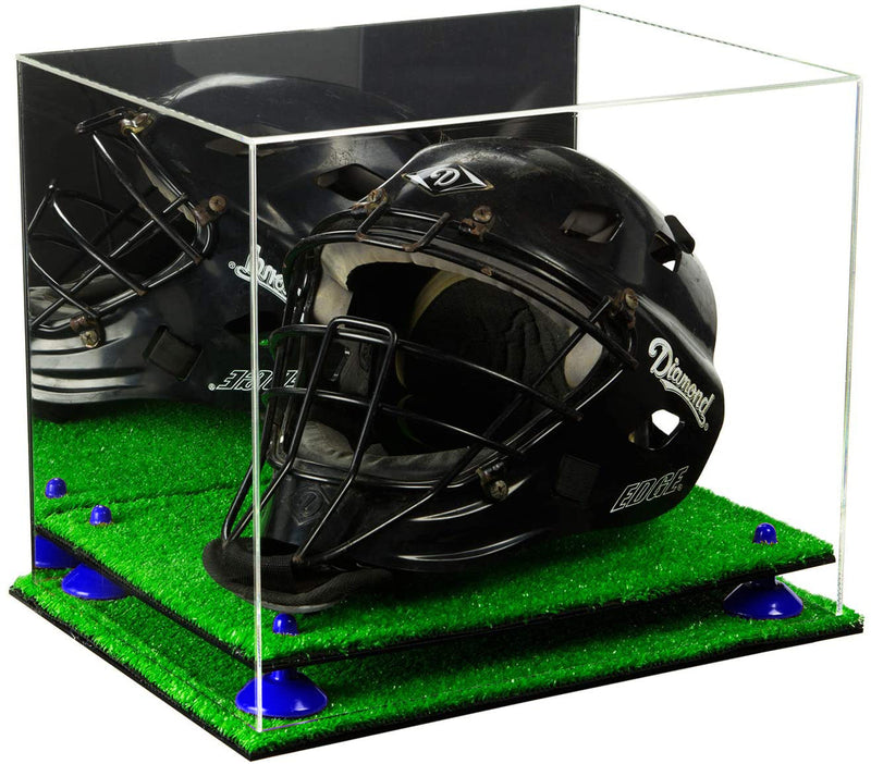 Acrylic Catchers or Goalie Helmet Display Case - Mirror No Wall Mounts (V44/A002)